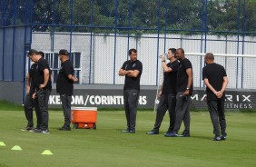 Fábio Carille comanda seu primeiro treino sob  o comando do Corinthians em 2019