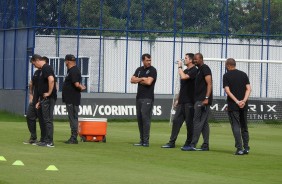 Fbio Carille comanda seu primeiro treino sob  o comando do Corinthians em 2019