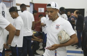 Imagens do vestiário de Corinthians e Capital-TO pela Copa SP de Futebol Jr