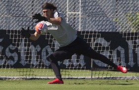 Goleiro Cssio em mais um treino de pr-temporada 2019