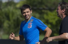 Paraguaio Romero durante treino de pré-temporada 2019