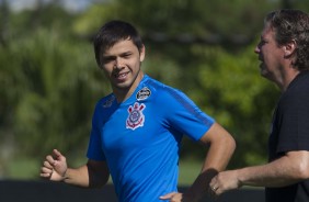 Paraguaio Romero durante treino de pr-temporada 2019