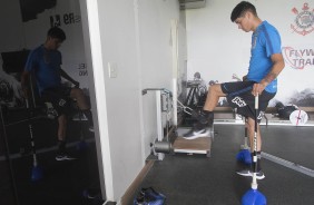 Araos durante treino da tarde de hoje no CT
