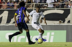 João Celeri entrou no segundo tempo contra o Porto, pela Copinha