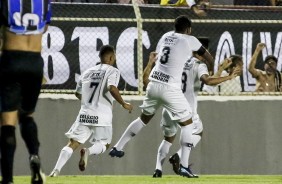 Roni marcou o segundo gol do Timãozinho contra o Porto, de Pernambuco