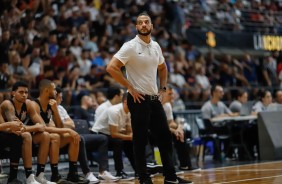 Treinador Bruno Savignani, durante derrota para o Flamengo, pelo NBB