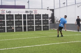 Corinthians utitiliza a nova tecnologia no CT: o gol inteligente, o Footbonaut Genérico