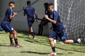 Gustavo Mantuan durante treino para o prximo desafio na Copinha 2019