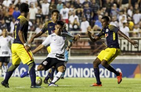 Oya marcou um dos gols contra o RB Brasil, pela Copinha