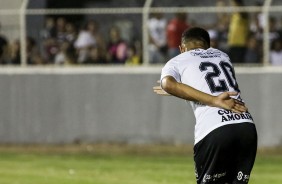 Rafael Bilu em comemorao ao seu gol contra o RB Brasil, pela Copinha 2019