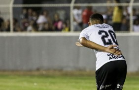Rafael Bilu em comemoração ao seu gol contra o RB Brasil, pela Copinha 2019