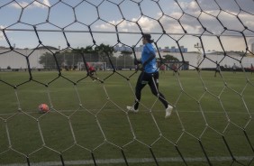 Cssio durante treino desta quinta-feira no CT Joaquim Grava