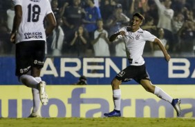 Gustavo marcou gol contra o Viso Celeste, pela Copinha