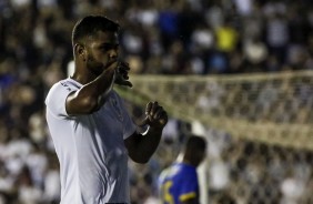 Nathan comemora seu gol contra o Visão Celeste, pela Copinha 2019