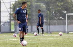 Rafael Bilu durante treino do sub-20 para duelo contra o Grêmio, pela Copinha