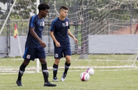 Rafinha e Franklin  durante treino do sub-20 para duelo contra o Grmio, pela Copinha