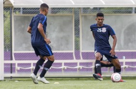 Welliton durante treino do sub-20 para duelo contra o Grêmio, pela Copinha