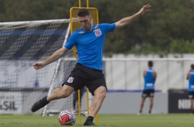 Bosseli durante treinamento de hoje no CT