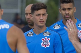 Mateus Vital no penltimo treino antes do primeiro jogo pelo Paulisto 2019