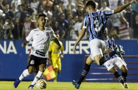 Oya durante jogo contra o Grêmio, pela Copinha 2019