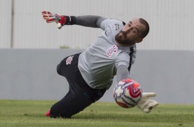 Walter no penltimo treino antes do primeiro jogo pelo Paulisto 2019