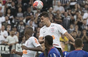 Avelar durante empate com São Caetano na Arena Corinthians