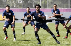 Fanklin durante o treino deste sbado no CT