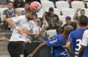 Henrique marcou, aos 49 do segundo tempo, o gol de empate contra o So Caetano, na Arena