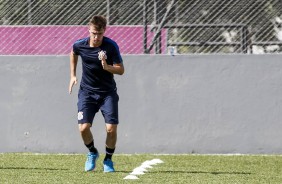 Rafinha no treinamento para enfrentar o Vasco, pela semifinal da Copinha