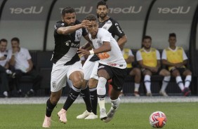 Pedrinho durante jogo contra a Ponte Preta, na Arena Corinthians