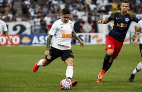 Fagner no jogo contra o Red Bull Brasil, na Arena Corinthians, pelo Paulisto