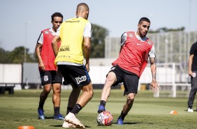 Jadson e Gabriel treinam para enfrentar o RB Brasil pelo Paulisto 2019