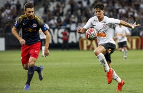 Mateus Vital no jogo contra o Red Bull Brasil, na Arena Corinthians, pelo Paulistão 2019