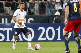 Pedrinho no jogo contra o Red Bull Brasil, na Arena Corinthians, pelo Paulistão