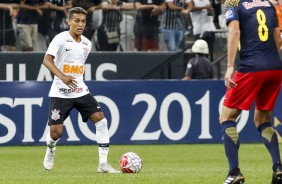 Pedrinho no jogo contra o Red Bull Brasil, na Arena Corinthians, pelo Paulisto