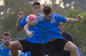 Ralf e Boselli no treino de hoje no CT