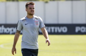 Ramiro durante o treino para enfrentar o RB Brasil