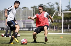 Sergio Daz e Ramiro treinam no CT