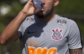 André Luís no treinamento desta sexta-feira no CT Joaquim Grava; jogadores se preparam para o Dérbi