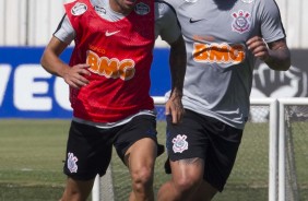 Gustavo Mosquito e André Luís treinam no CT para o Dérbio do próximo sábado