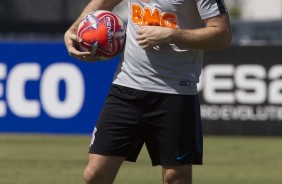 Mauro Boselli treina para o jogo contra o Palmeiras, pelo Paulistão 2019