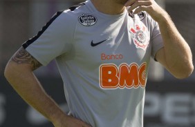 Ramiro no último treino antes do jogo contra o Palmeiras, pelo Paulistão 2019