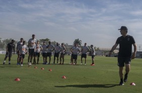 Timo treina para jogo contra o Palmeiras, neste sbado, pelo Paulisto 2019