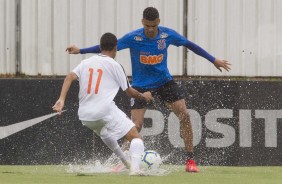 Corinthians venceu o Desportivo Brasil por 1 a 0, em jogo-treino no CT