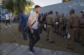 Boselli chegando para jogo contra o Ferroviário-CE, válido pela Copa do Brasil