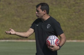 Carille comanda treino preparatrio para jogo contra o Novorizontino, pelo Campeonato Paulista