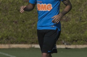 Gabriel no treino deste sbado no CT Joaquim Grava