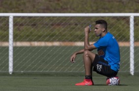 Lo Santos no treino para jogo contra o Novorizontino, pelo Campeonato Paulista