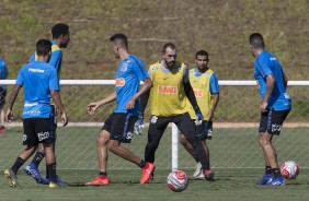 Timo treina para jogo contra o Novorizontino, pelo Campeonato Paulista, no domingo