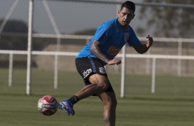 Volante Ralf no treino para jogo contra o Novorizontino, pelo Campeonato Paulista